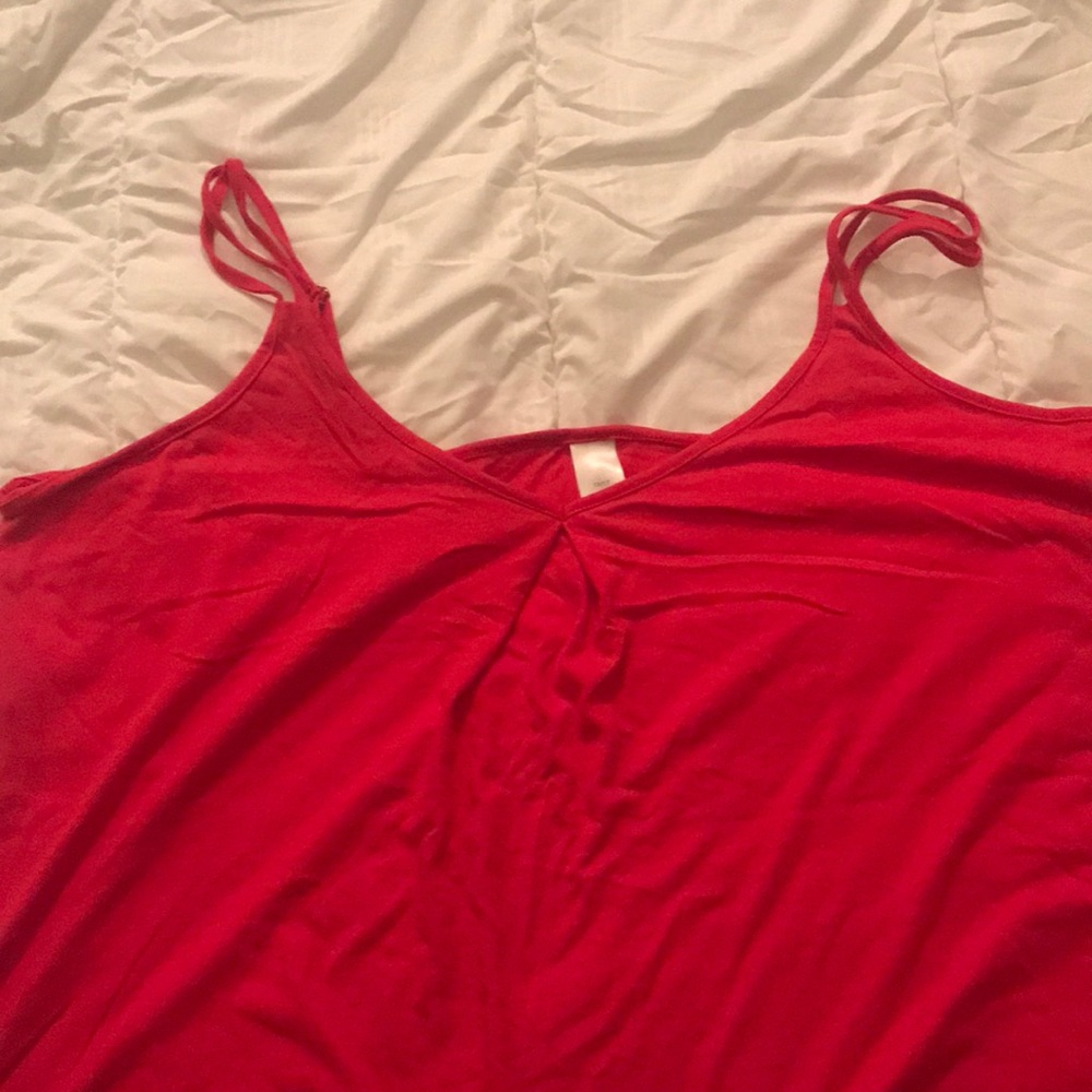 Red tank top
